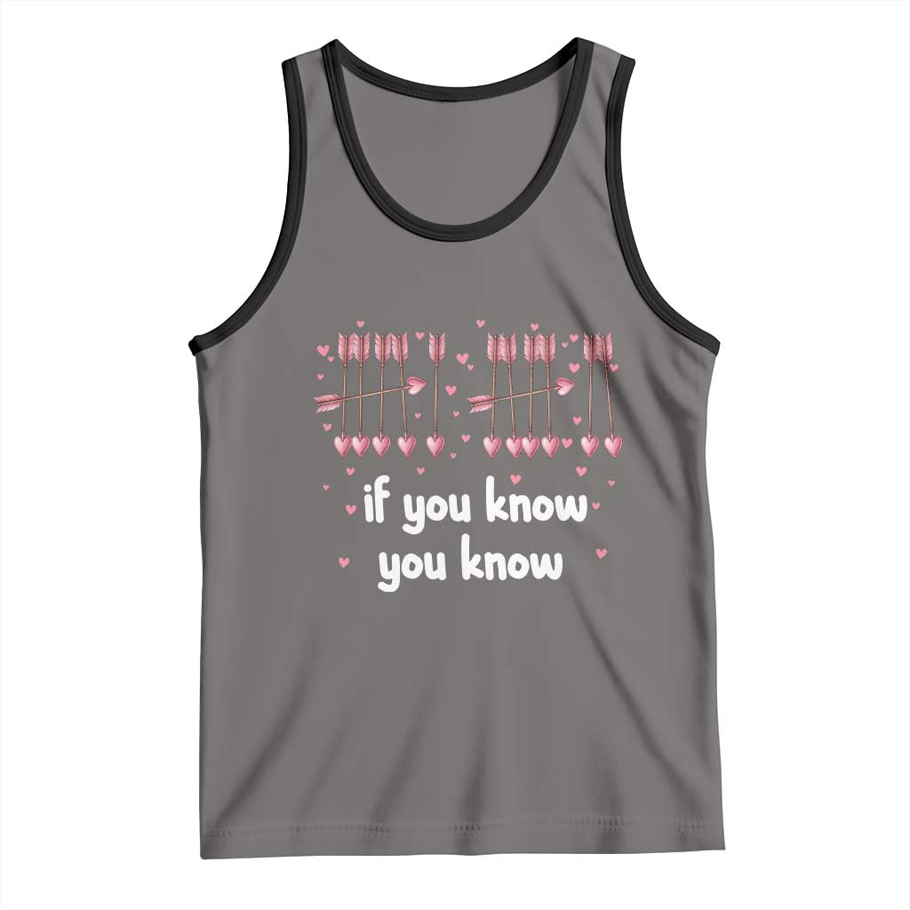 67 Valetines Meme Tank Top Funny Six Seven If You Know TS14 Deep Heather Black Print Your Wear