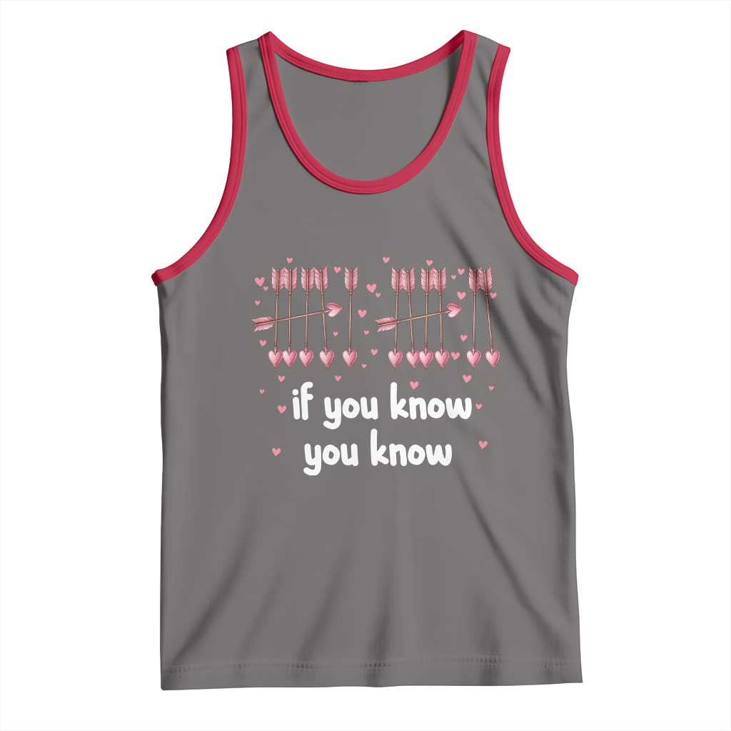 67 Valetines Meme Tank Top Funny Six Seven If You Know TS14 Deep Heather Red Print Your Wear
