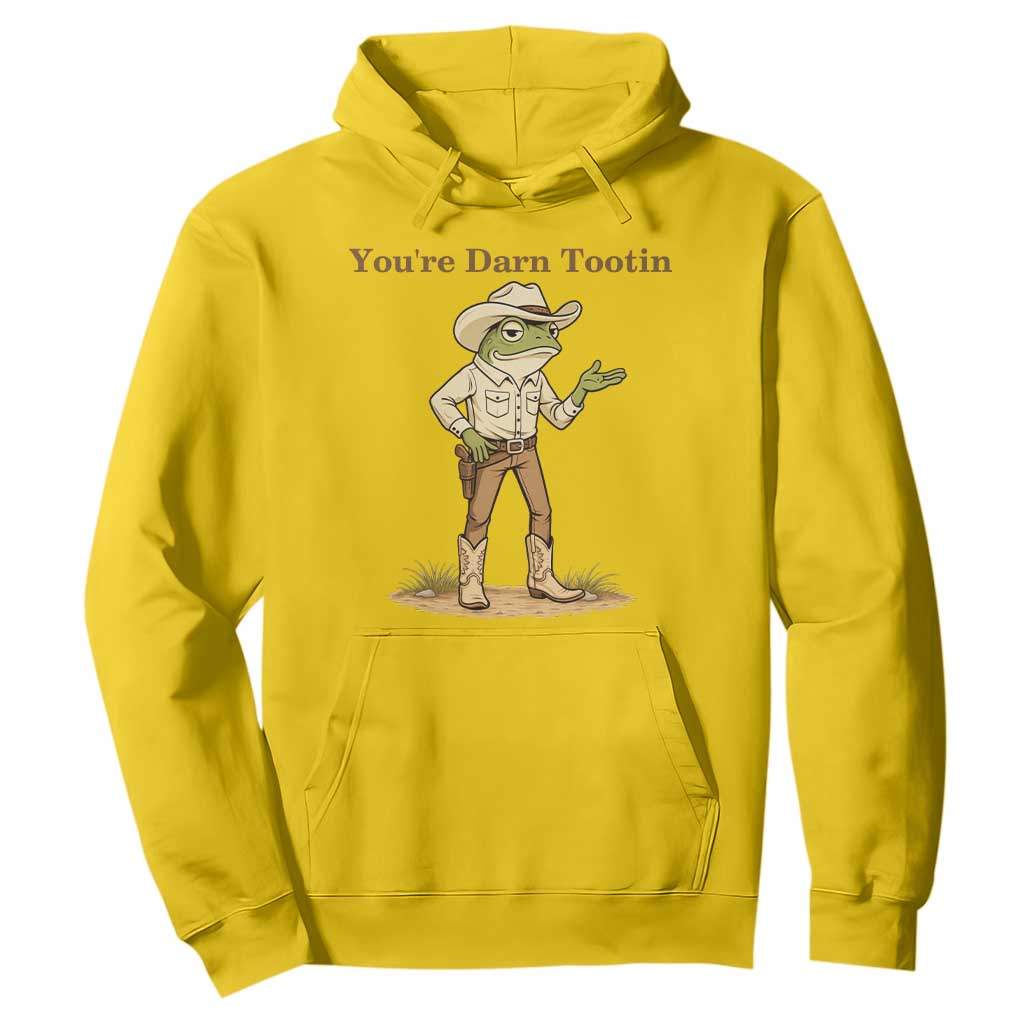 You're Darn Tootin Hoodie Funny Cowboy Frog Meme TS14 Daisy Print Your Wear