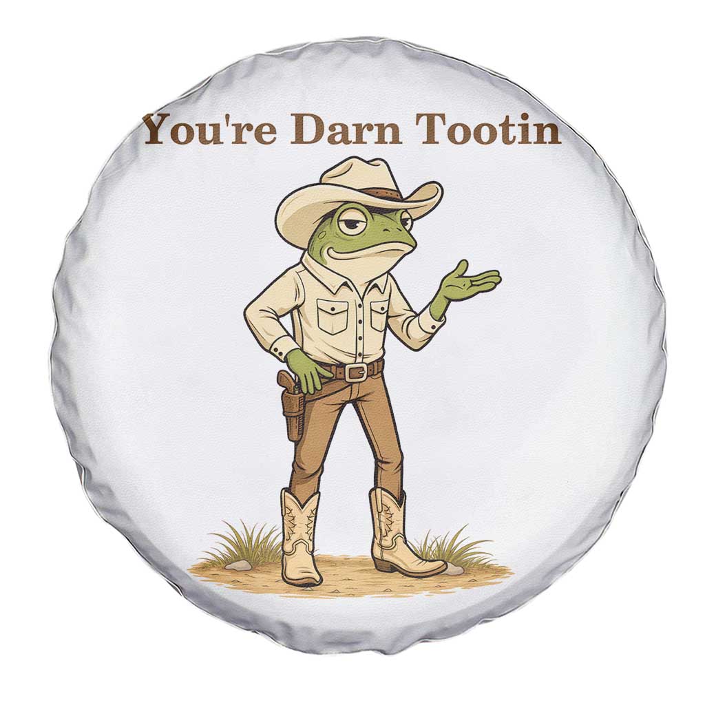 You're Darn Tootin Spare Tire Cover Funny Cowboy Frog Meme TS14 Print Your Wear