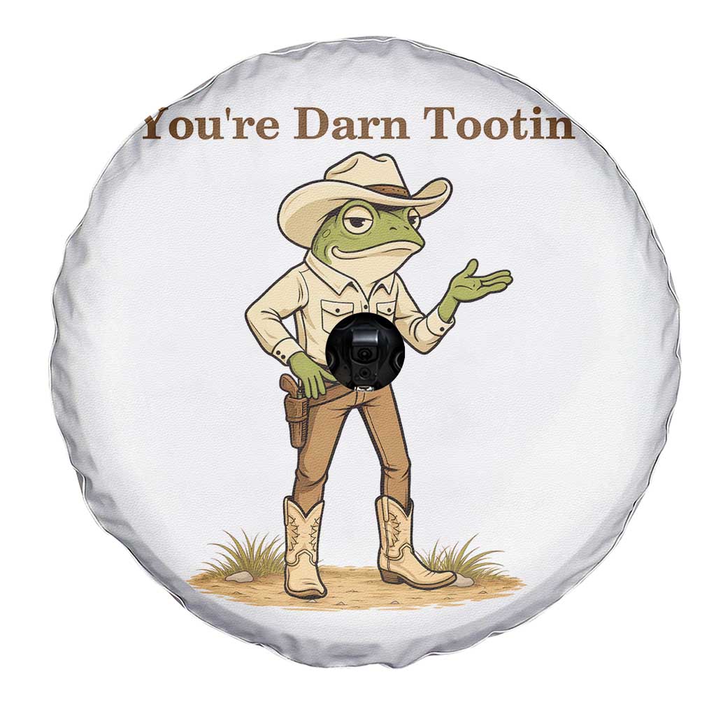 You're Darn Tootin Spare Tire Cover Funny Cowboy Frog Meme TS14 Print Your Wear