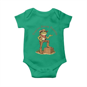 You're Darn Tootin Baby Onesie Funny Cowboy Frog Sarcastic Meme TS14 Irish Green Print Your Wear