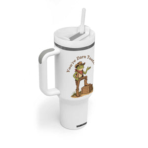 You're Darn Tootin Tumbler With Handle Funny Cowboy Frog Sarcastic Meme TS14 Print Your Wear
