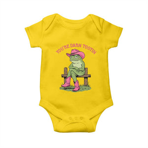 You're Darn Tootin Baby Onesie Funny Cowgirl Frog Sarcastic Meme TS14 Daisy Print Your Wear