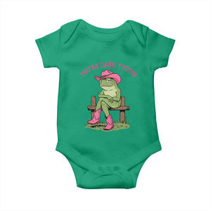 You're Darn Tootin Baby Onesie Funny Cowgirl Frog Sarcastic Meme TS14 Irish Green Print Your Wear