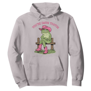 You're Darn Tootin Hoodie Funny Cowgirl Frog Sarcastic Meme TS14 Ice Gray Print Your Wear