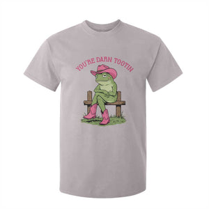 You're Darn Tootin T Shirt For Kid Funny Cowgirl Frog Sarcastic Meme TS14 Ice Gray Print Your Wear