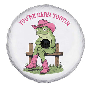 You're Darn Tootin Spare Tire Cover Funny Cowgirl Frog Sarcastic Meme TS14 Print Your Wear