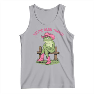 You're Darn Tootin Tank Top Funny Cowgirl Frog Sarcastic Meme TS14 Athletic Heather Print Your Wear