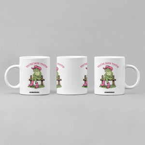 You're Darn Tootin Coffee Mug Funny Cowgirl Frog Sarcastic Meme TS14 Print Your Wear