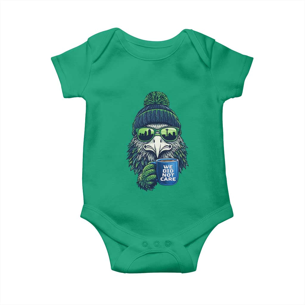 We Did Not Care Baby Onesie Seattle Championship Quote TS14 Irish Green Print Your Wear