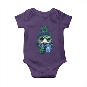 We Did Not Care Baby Onesie Seattle Championship Quote TS14 Purple Print Your Wear