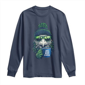 We Did Not Care Long Sleeve Shirt Seattle Championship Quote TS14 Navy Print Your Wear