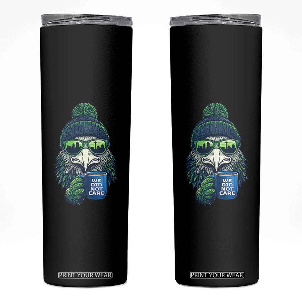 We Did Not Care Skinny Tumbler Seattle Championship Quote TS14 Black Print Your Wear
