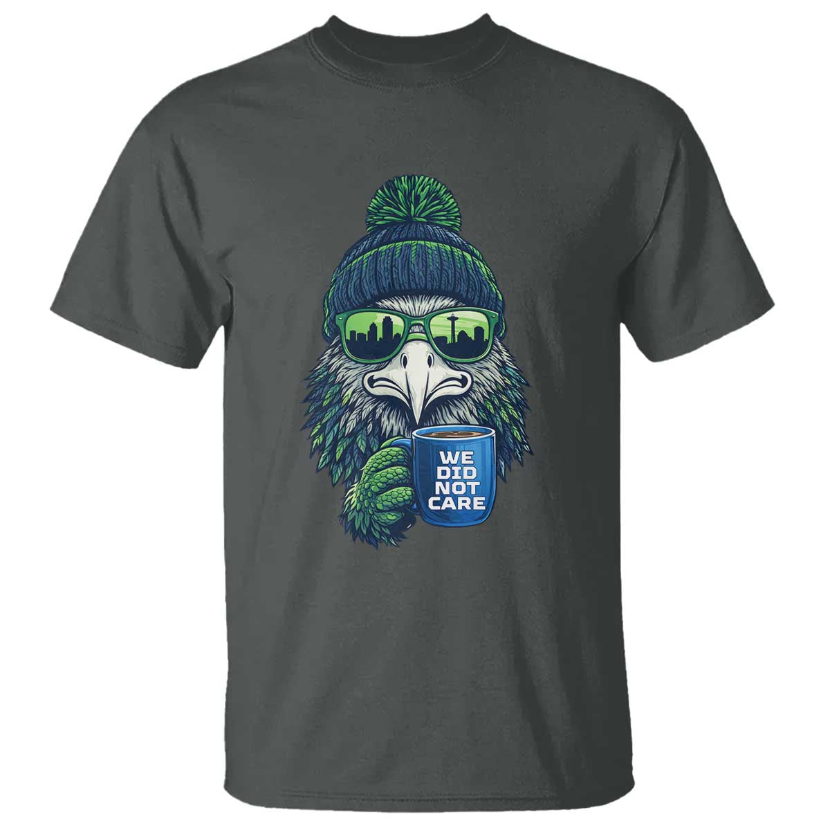 We Did Not Care T Shirt - Seattle Championship Quote TS14 Dark Heather Print Your Wear