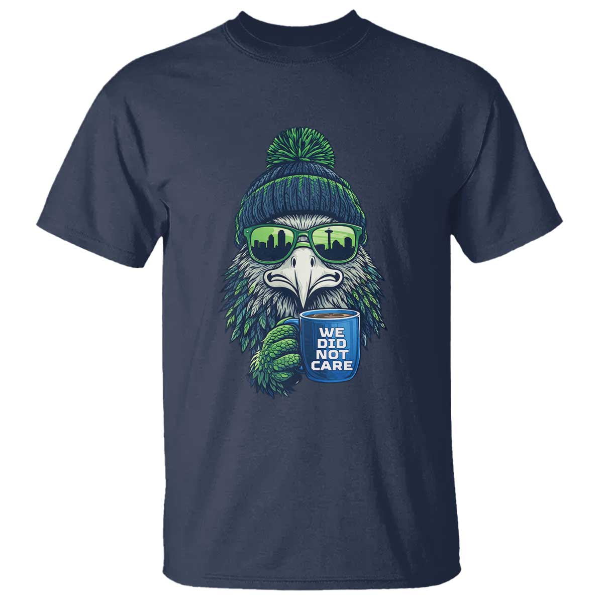 We Did Not Care T Shirt - Seattle Championship Quote TS14 Navy Print Your Wear