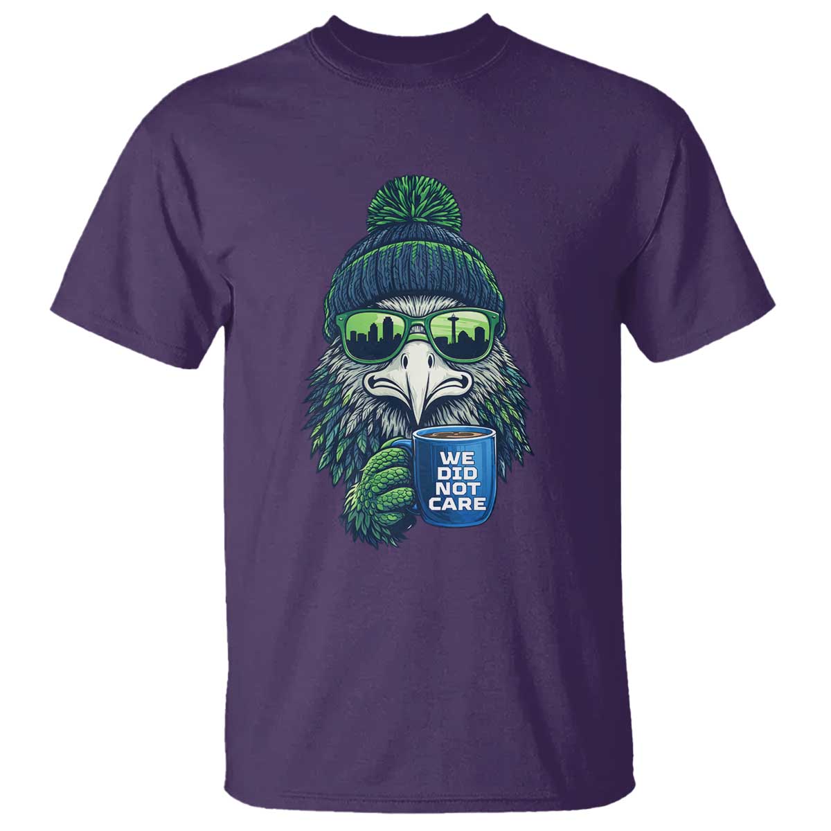 We Did Not Care T Shirt - Seattle Championship Quote TS14 Purple Print Your Wear