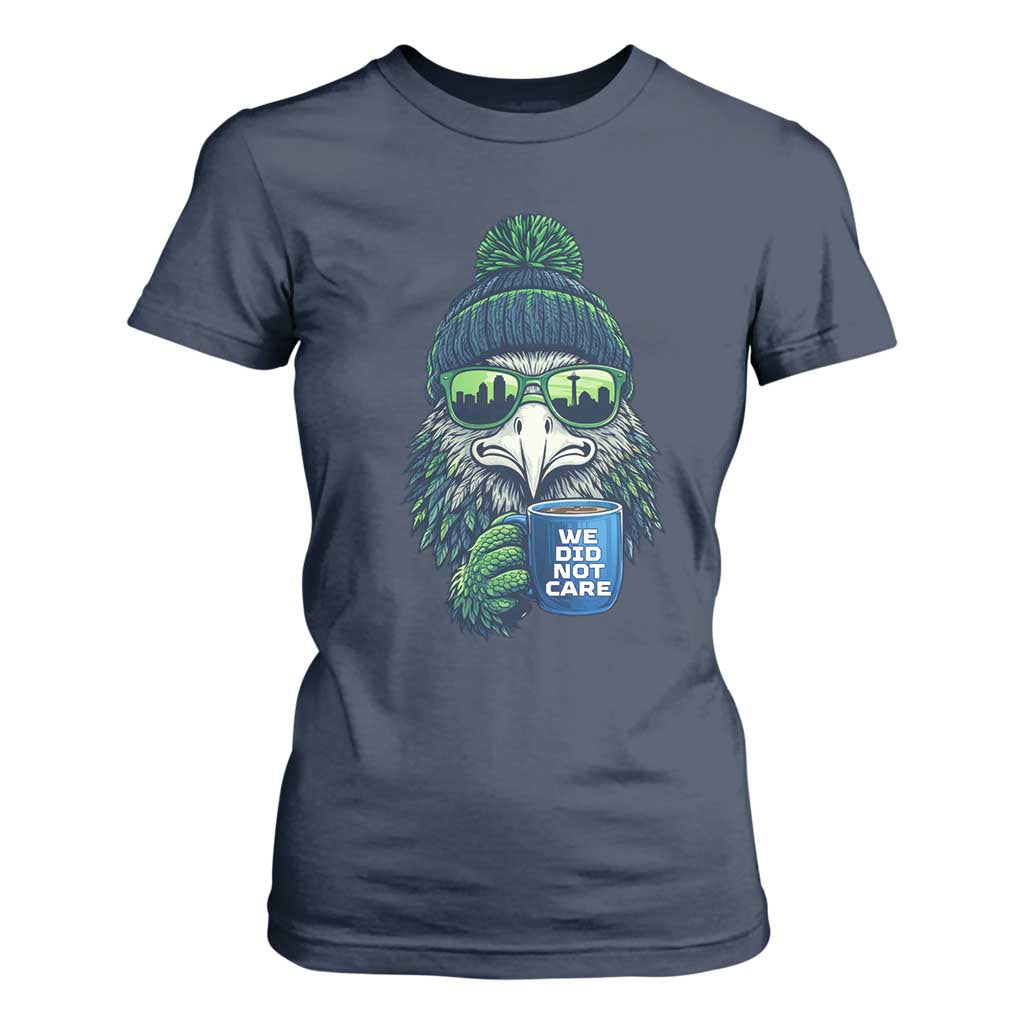 We Did Not Care T Shirt For Women - Seattle Championship Quote TS14 Navy Print Your Wear