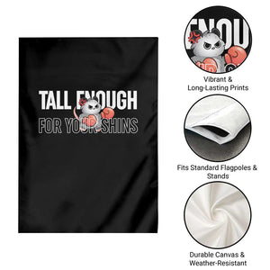 Tall Enough For Your Shins Garden Flag Funny Possum Boxing Meme TS14 Print Your Wear