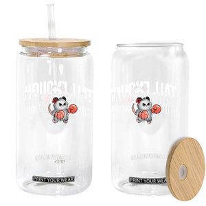 Tall Enough For Your Shins Glass Can Funny Possum Boxing Meme TS14 Print Your Wear