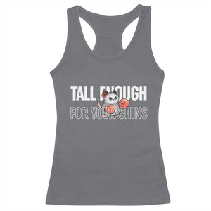 Tall Enough For Your Shins Racerback Tank Top Funny Possum Boxing Meme TS14 Charcoal Print Your Wear