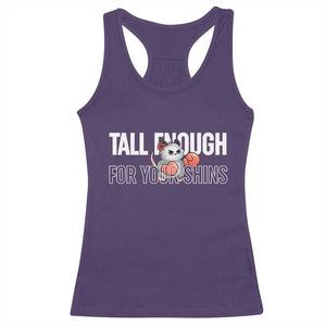 Tall Enough For Your Shins Racerback Tank Top Funny Possum Boxing Meme TS14 Purple Print Your Wear