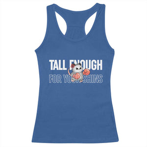 Tall Enough For Your Shins Racerback Tank Top Funny Possum Boxing Meme TS14 Royal Blue Print Your Wear
