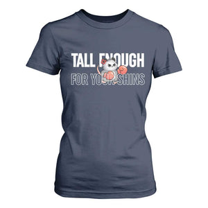 Tall Enough For Your Shins T Shirt For Women Funny Possum Boxing Meme TS14 Navy Print Your Wear