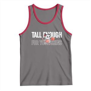 Tall Enough For Your Shins Tank Top Funny Possum Boxing Meme TS14 Deep Heather Red Print Your Wear