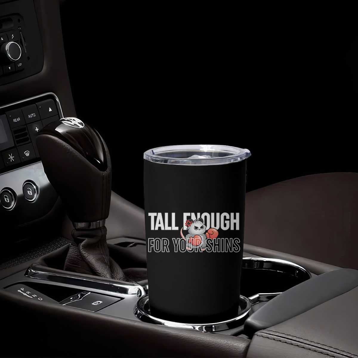 Tall Enough For Your Shins Tumbler Cup Funny Possum Boxing Meme TS14 Print Your Wear
