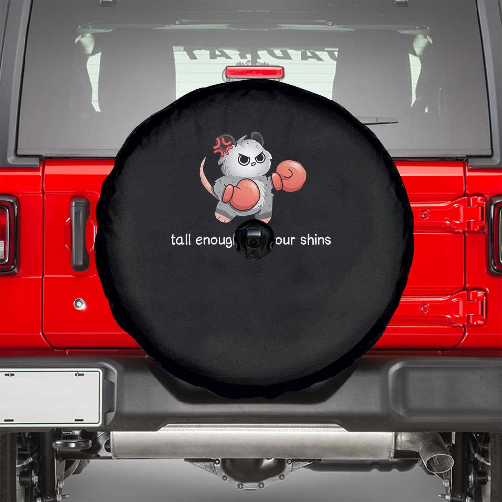 Tall Enough For Your Shins Spare Tire Cover Funny Possum Sarcastic Meme TS14 Black Print Your Wear