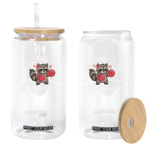 Tall Enough For Your Shins Glass Can Funny Raccoon Sarcastic Meme TS14 Print Your Wear