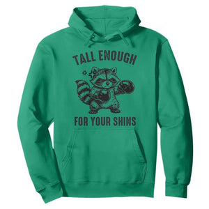 Tall Enough For Your Shins Hoodie Funny Raccoon Boxing Meme TS14 Irish Green Print Your Wear