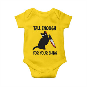 Tall Enough For Your Shins Baby Onesie Funny Cat Sarcastic Meme TS14 Daisy Print Your Wear