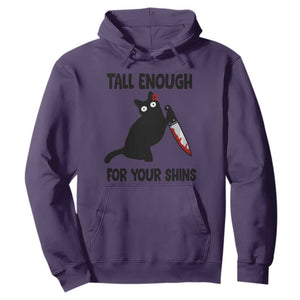 Tall Enough For Your Shins Hoodie Funny Cat Sarcastic Meme TS14 Purple Print Your Wear