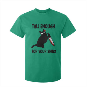 Tall Enough For Your Shins T Shirt For Kid Funny Cat Sarcastic Meme TS14 Irish Green Print Your Wear