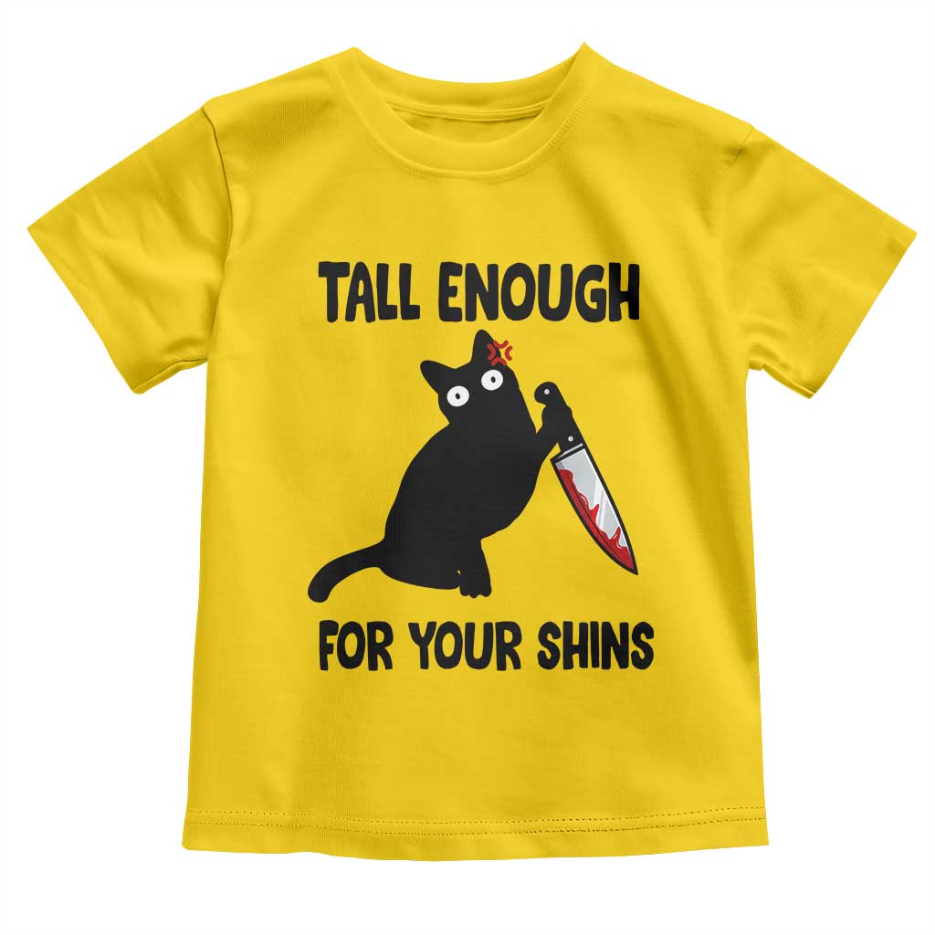 Tall Enough For Your Shins Toddler T Shirt Funny Cat Sarcastic Meme TS14 Daisy Print Your Wear
