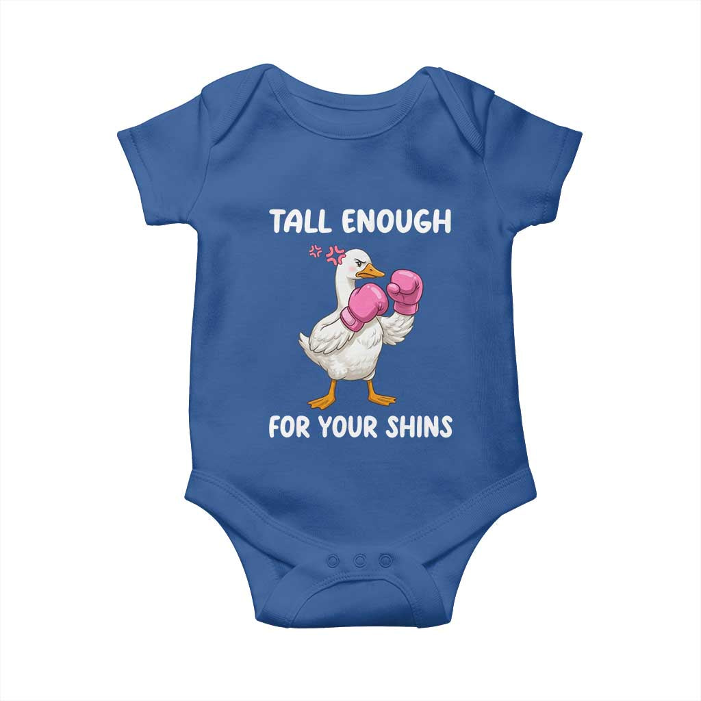 Tall Enough For Your Shins Baby Onesie Funny Goose Sarcastic Meme TS14 Royal Blue Print Your Wear