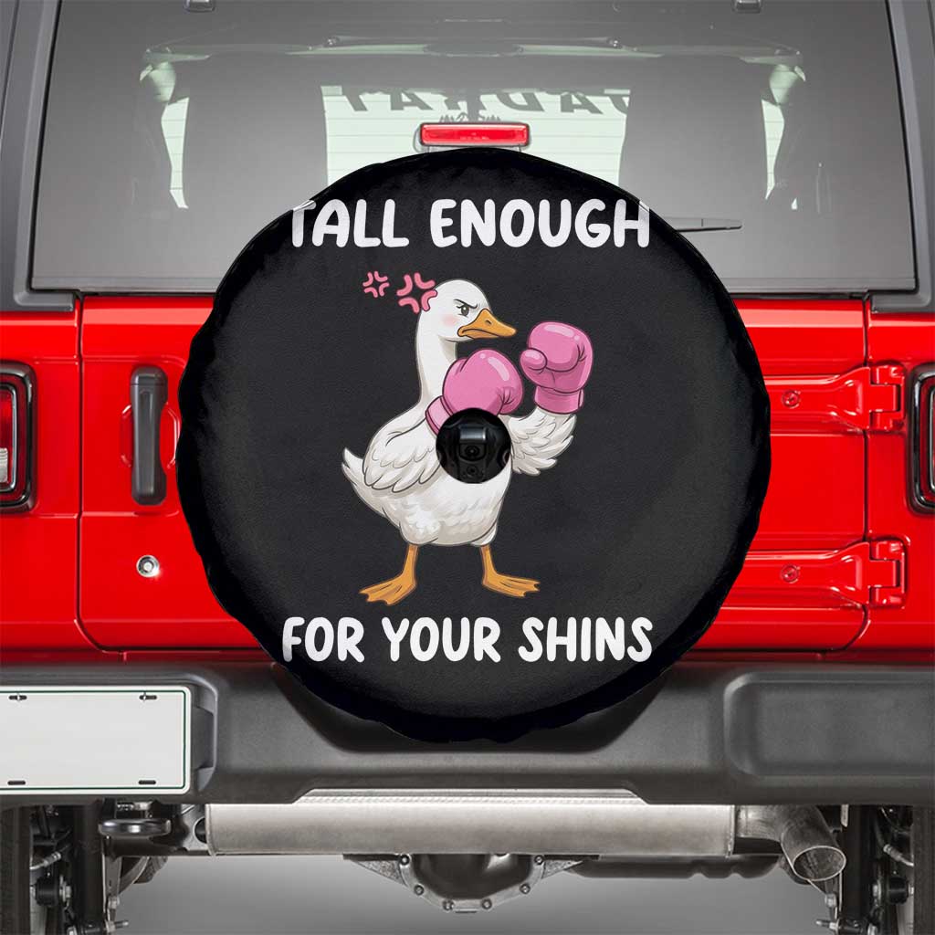 Tall Enough For Your Shins Spare Tire Cover Funny Goose Sarcastic Meme TS14 Black Print Your Wear