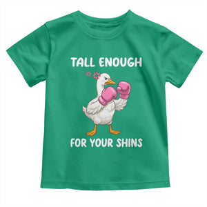 Tall Enough For Your Shins Toddler T Shirt Funny Goose Sarcastic Meme TS14 Irish Green Print Your Wear