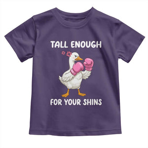 Tall Enough For Your Shins Toddler T Shirt Funny Goose Sarcastic Meme TS14 Purple Print Your Wear