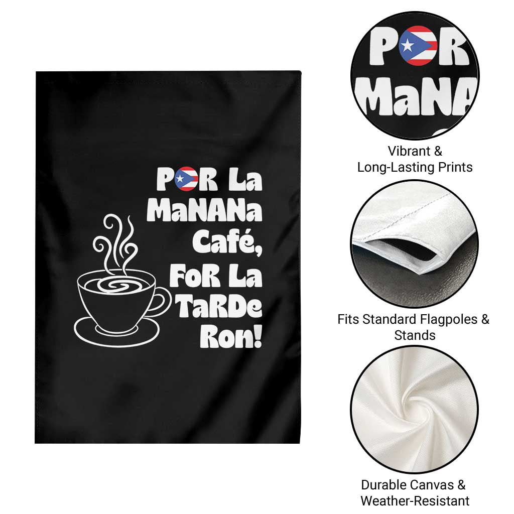 Por La Mañana Cafe Garden Flag Puerto Rican Music Lover Coffee Fan TS14 Print Your Wear