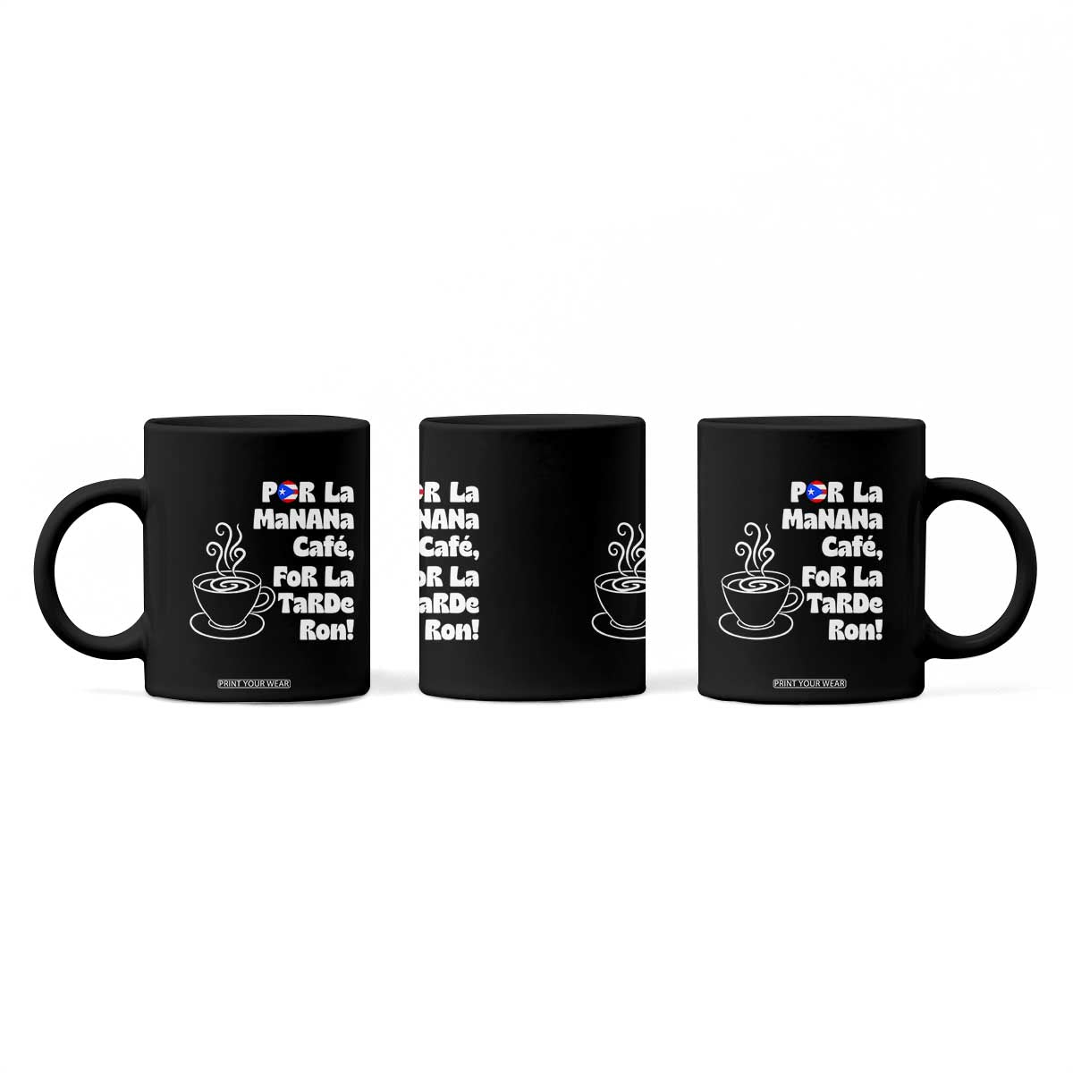 Por La Mañana Cafe Coffee Mug Puerto Rican Music Lover Coffee Fan TS14 Print Your Wear
