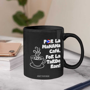 Por La Mañana Cafe Coffee Mug Puerto Rican Music Lover Coffee Fan TS14 Print Your Wear