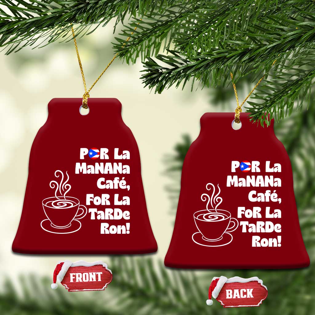 Por La Mañana Cafe Ceramic Ornament Puerto Rican Music Lover Coffee Fan TS14 Print Your Wear