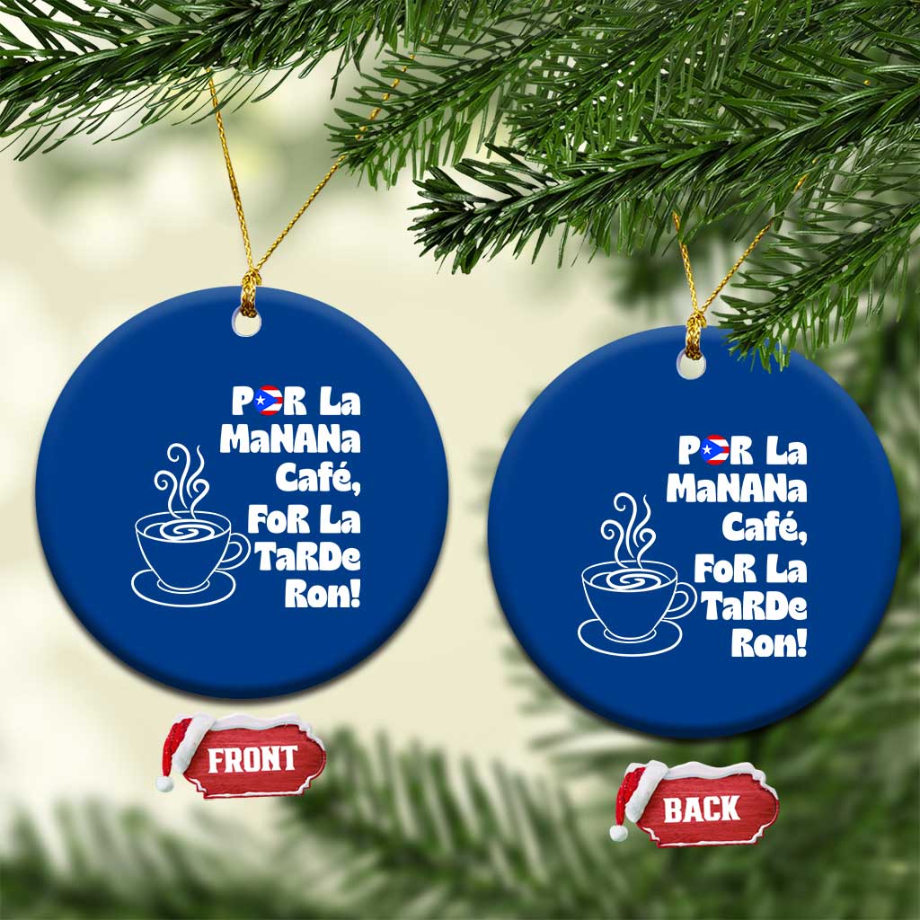 Por La Mañana Cafe Ceramic Ornament Puerto Rican Music Lover Coffee Fan TS14 1pc Blue Print Your Wear