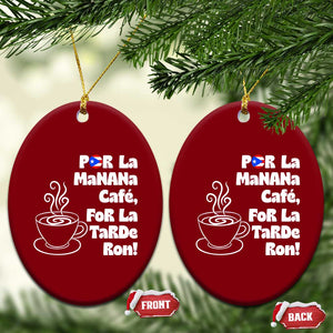 Por La Mañana Cafe Ceramic Ornament Puerto Rican Music Lover Coffee Fan TS14 Print Your Wear