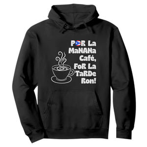 Por La Mañana Cafe Hoodie Puerto Rican Music Lover Coffee Fan TS14 Black Print Your Wear
