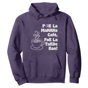 Por La Mañana Cafe Hoodie Puerto Rican Music Lover Coffee Fan TS14 Purple Print Your Wear