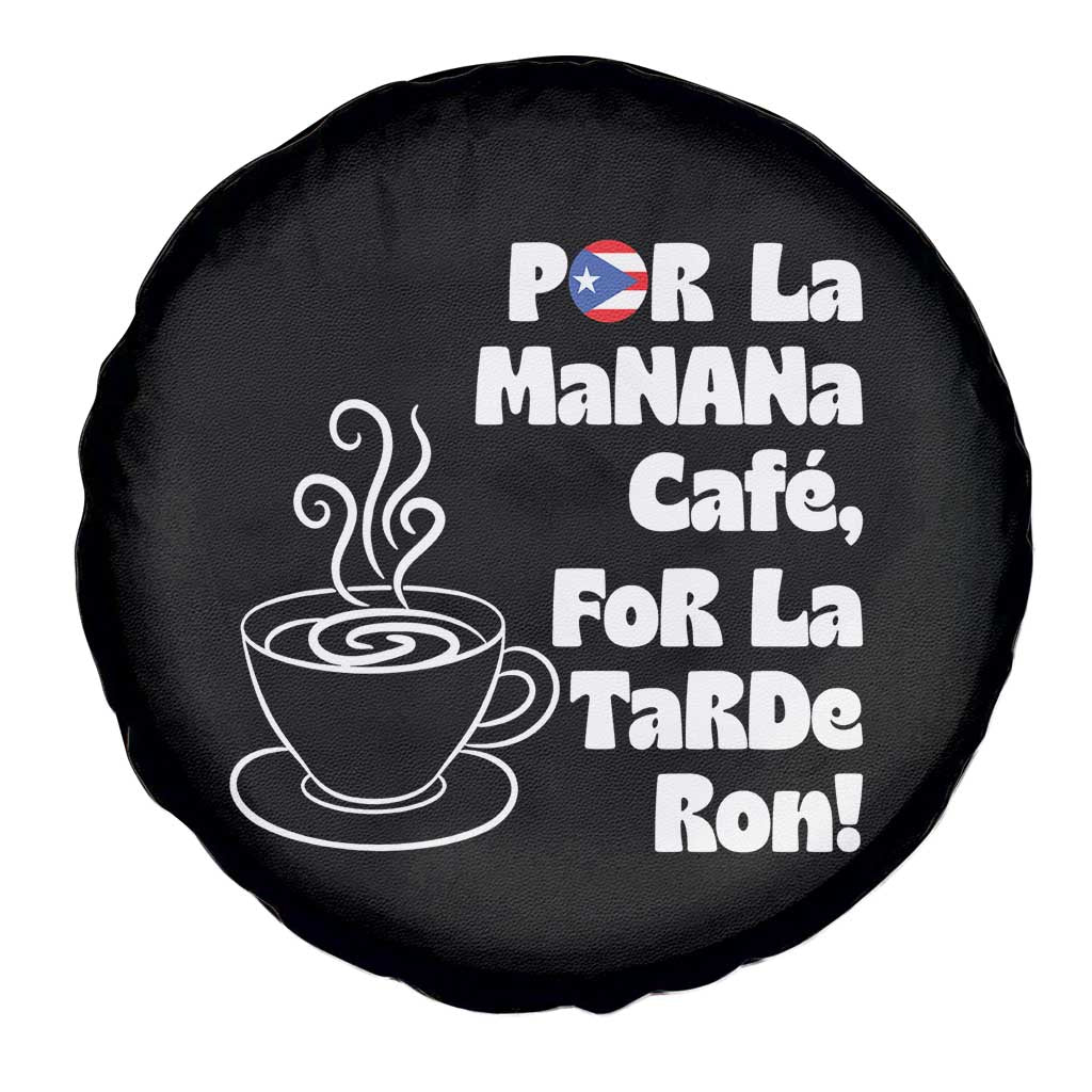 Por La Mañana Cafe Spare Tire Cover Puerto Rican Music Lover Coffee Fan TS14 Print Your Wear